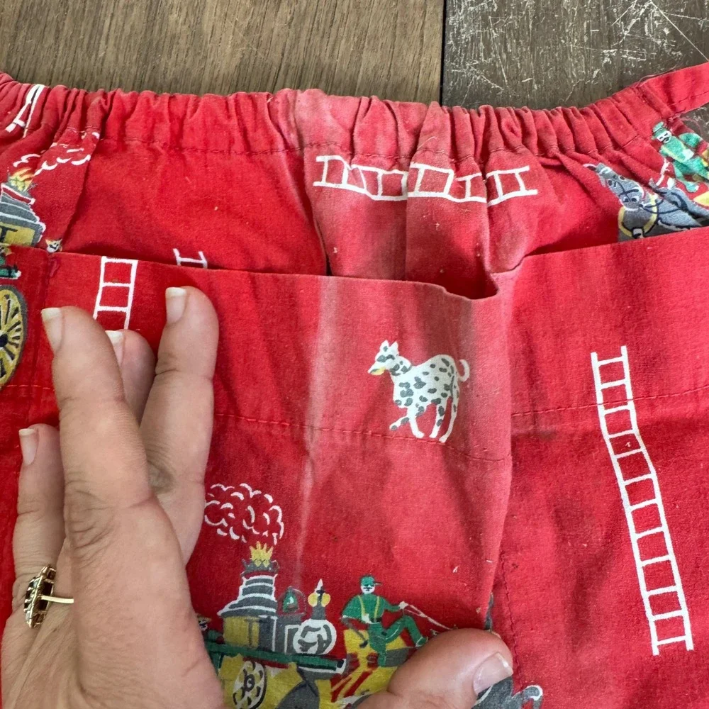 Vintage Horse & Buggy Pattern Baby Infant Doll Size‎ Half Apron